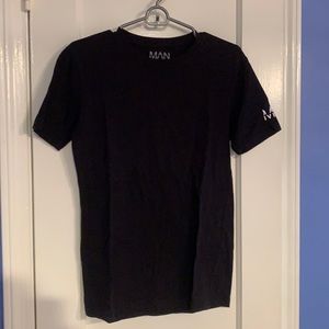 Boohoo Man Black Shortsleeve Tee Size M